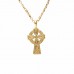 Irish Gold Celtic Cross -Double Sided - Small Size Earrings & Pendants